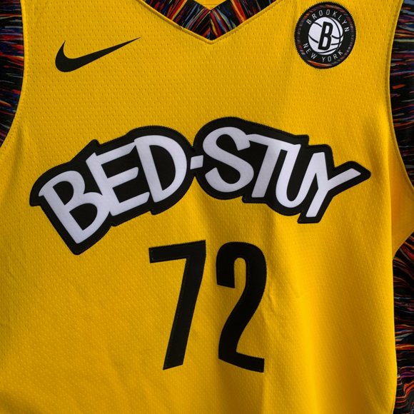 Nike Brooklyn Nets Biggie Bed-Stuy Jersey - Yellow - Picture 6 of 12
